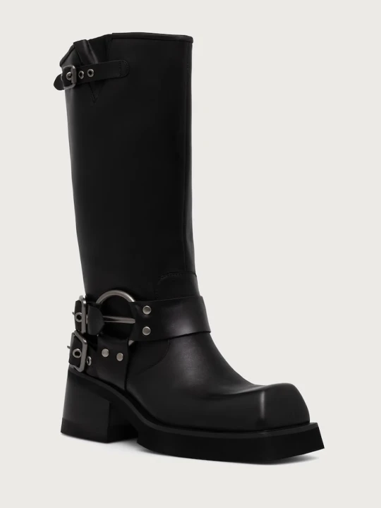 Zdjęcie produktu Jeffrey Campbell botki damskie skórzane FRAUDULENT czarny