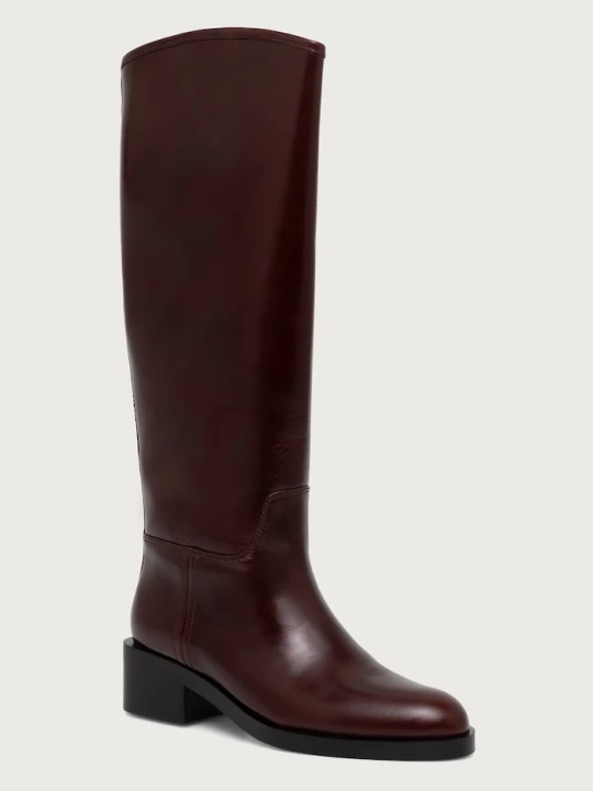 Zdjęcie produktu Jeffrey Campbell kozaki damskie skórzane REINING-2 brązowy