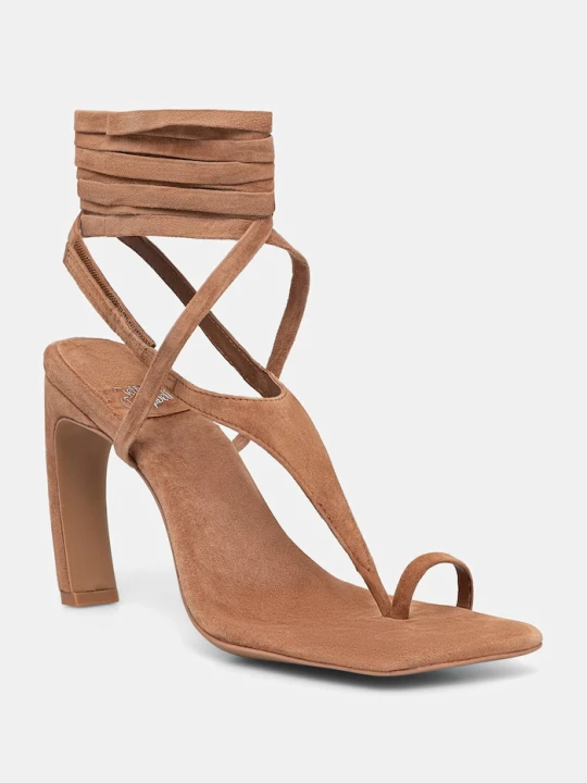 Zdjęcie produktu Jeffrey Campbell sandały zamszowe Bon-Bon brązowy
