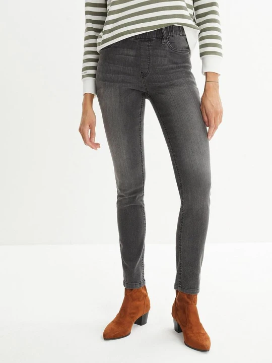 Zdjęcie produktu Jegginsy Mid Waist BonPrix czarny