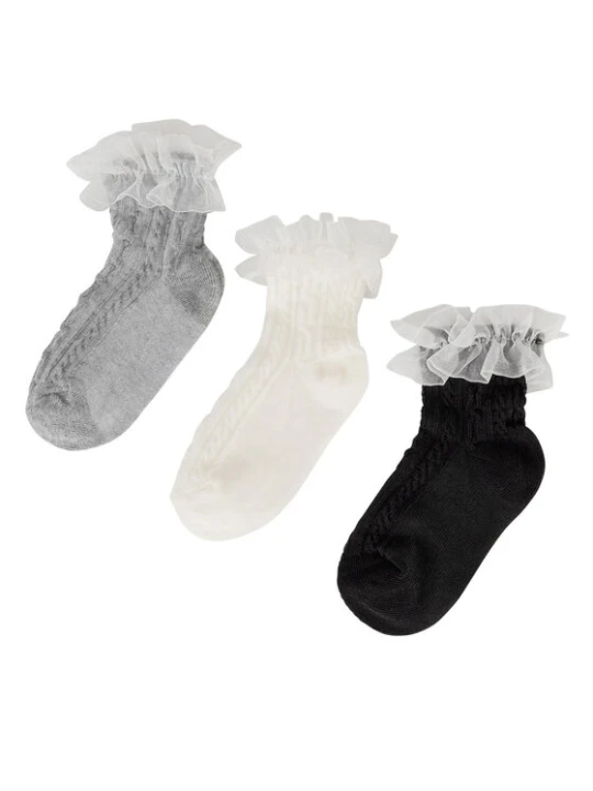 Zdjęcie produktu JENNY Skarpety krótkie 7KB-004-SS25 (3-pack) Biały