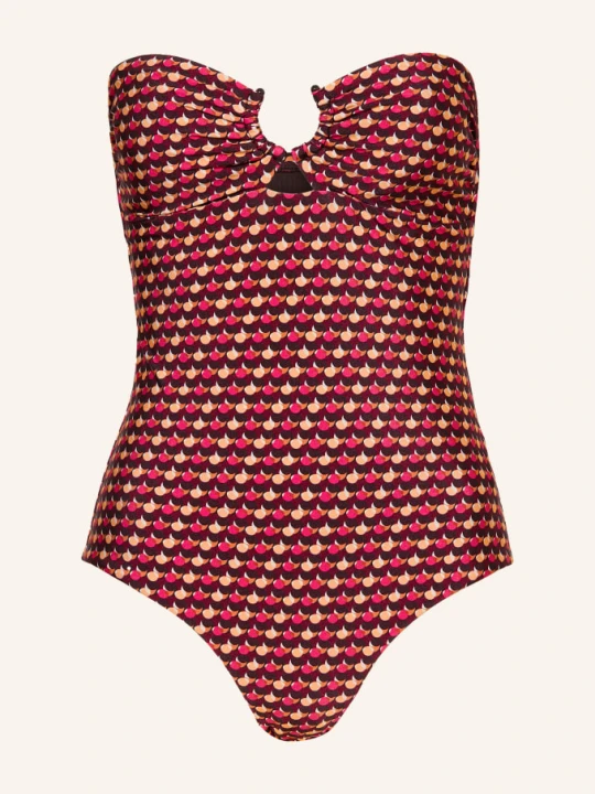 Zdjęcie produktu Jets Australia Strój Kąpielowy Bandeau Coco Geo Z Wycięciami rot beżowy