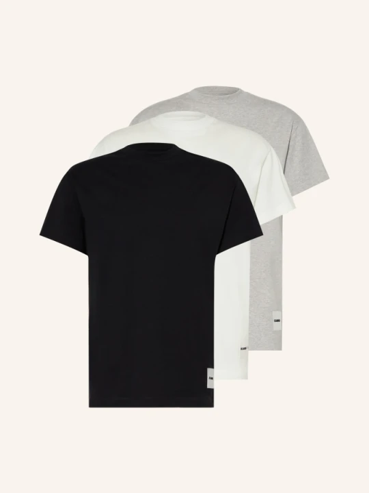 Zdjęcie produktu Jil Sander 3-Pak Koszulek schwarz czarny