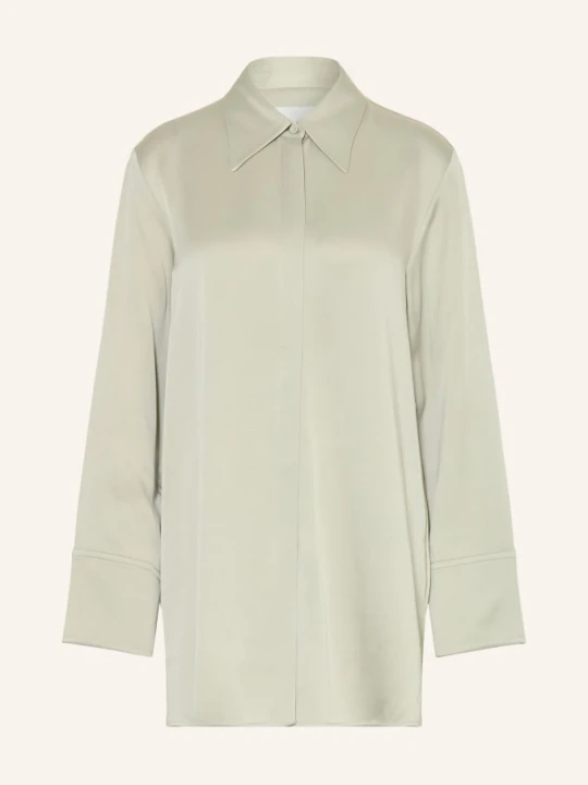 Zdjęcie produktu Jil Sander Bluzka Koszulowa Z Satyny gruen JASNOZIELONY