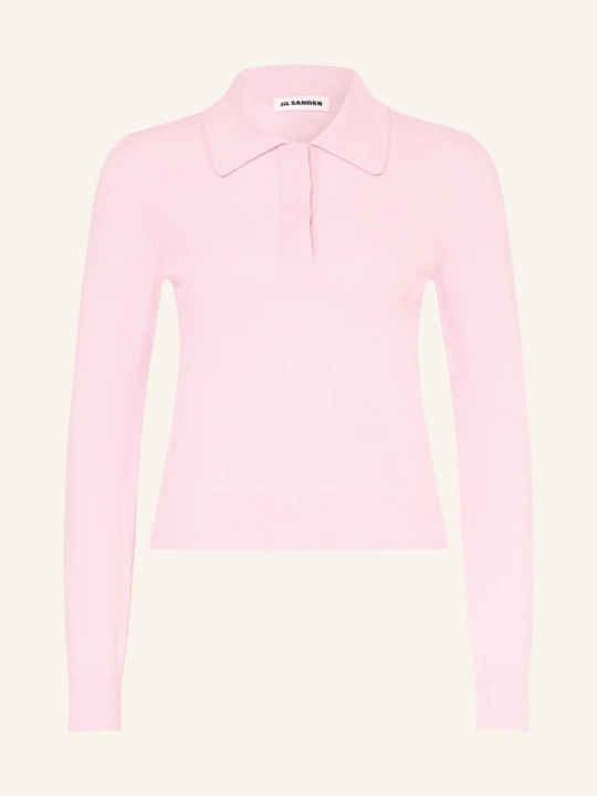 Zdjęcie produktu Jil Sander Dzianinowa Koszulka Polo pink