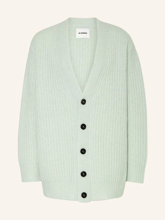 Zdjęcie produktu Jil Sander Kardigan Oversize Z Moheru gruen MIĘTOWY