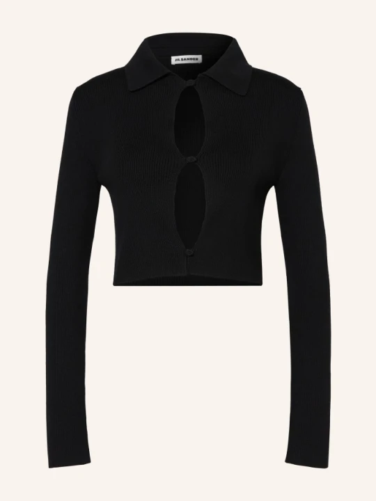 Zdjęcie produktu Jil Sander Krótki Sweter schwarz CZARNY