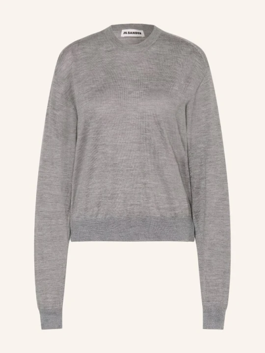 Zdjęcie produktu Jil Sander Sweter Z Kaszmiru I Jedwabiu grau SZARY