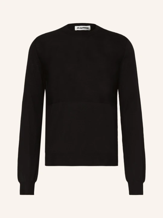 Zdjęcie produktu Jil Sander Sweter Z Wełny Merynosowej schwarz CZARNY