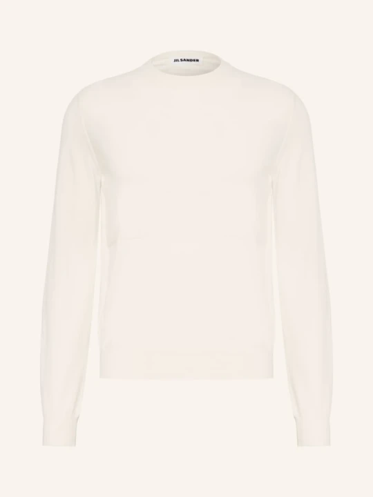 Zdjęcie produktu Jil Sander Sweter Z Wełny Merynosowej weiss ECRU