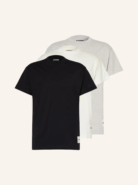 Zdjęcie produktu Jil Sander T-Shirt, 3 Szt. weiss biały