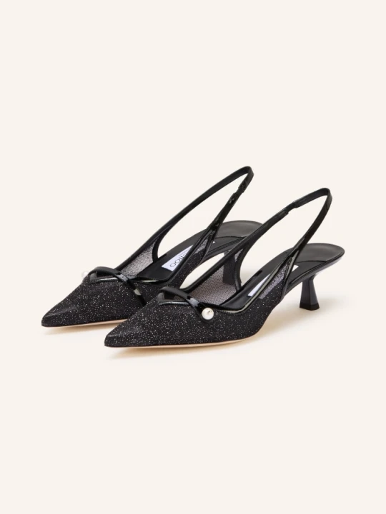 Zdjęcie produktu Jimmy Choo Czółenka Na Rzemieniu Amita schwarz CZARNY