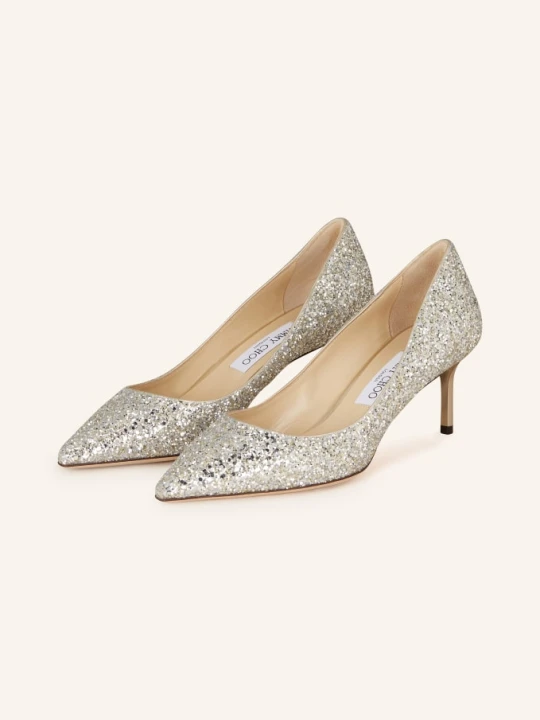 Zdjęcie produktu Jimmy Choo Czółenka Romy 60 weiss SREBRNY