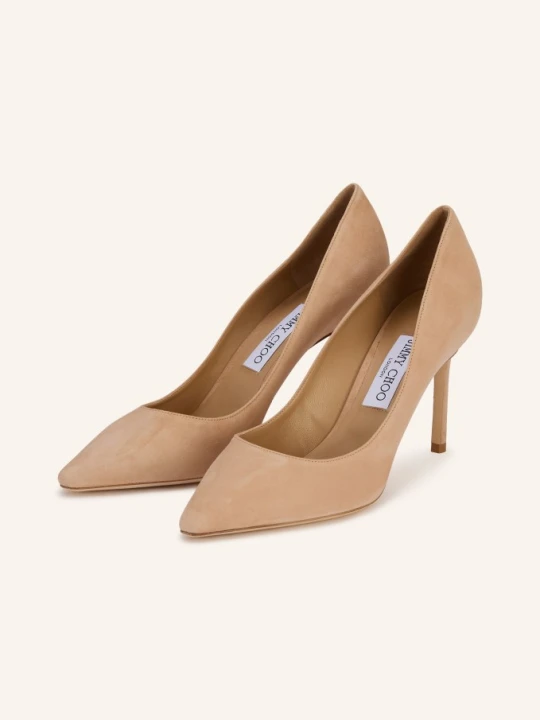 Zdjęcie produktu Jimmy Choo Czółenka Romy 85 beige JASNOPOMARAŃCZOWY