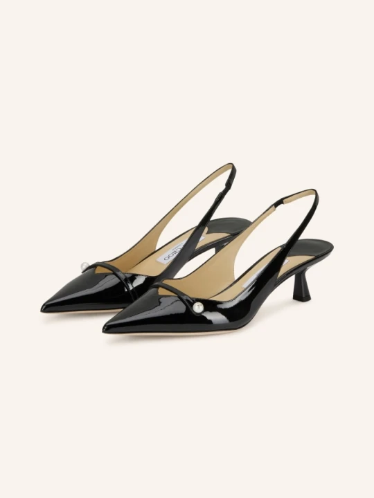 Zdjęcie produktu Jimmy Choo Czółenka Z Odkrytą Piętą Amita 45 schwarz CZARNY