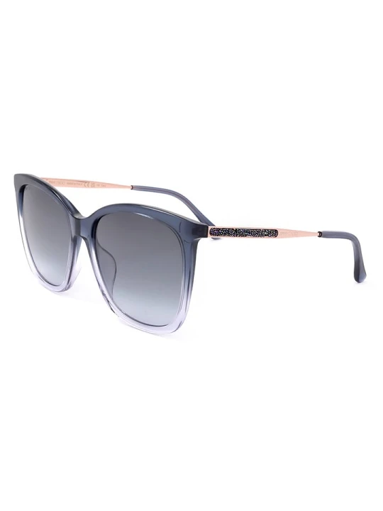 Zdjęcie produktu Jimmy Choo Damskie okulary przeciwsłoneczne w kolorze złoto-granatowym rozmiar: 57