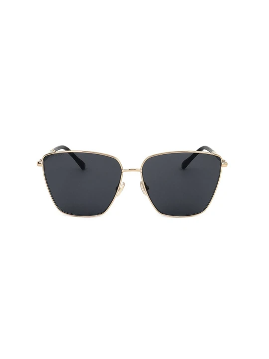 Zdjęcie produktu Jimmy Choo Damskie okulary przeciwsłoneczne w kolorze złoto-granatowym rozmiar: 60