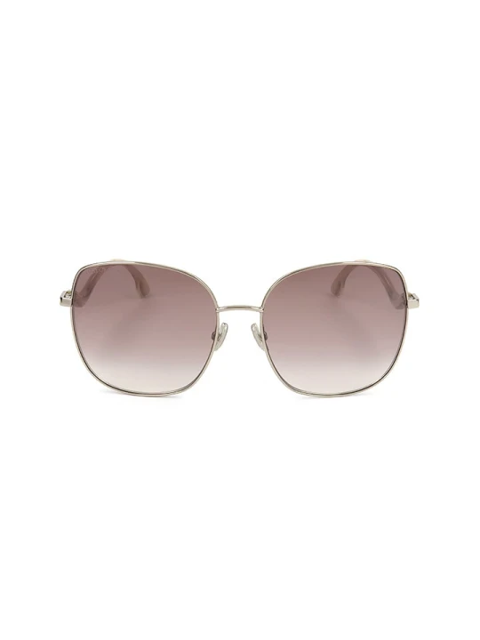 Zdjęcie produktu Jimmy Choo Damskie okulary przeciwsłoneczne w kolorze złoto-jasnoróżowym rozmiar: 60