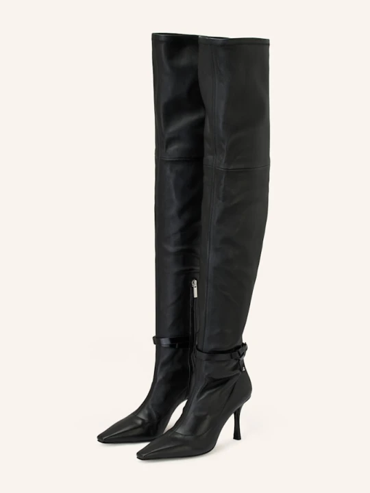 Zdjęcie produktu Jimmy Choo Kozaki Za Kolano Camie 85 schwarz CZARNY