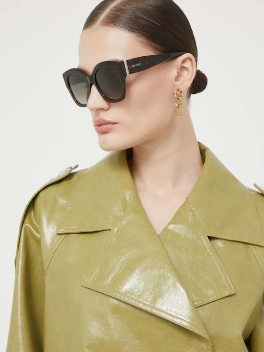 Zdjęcie produktu Jimmy Choo okulary przeciwsłoneczne brązowy
