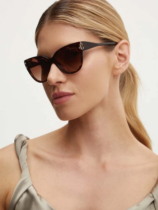 Zdjęcie produktu Jimmy Choo okulary przeciwsłoneczne brązowy