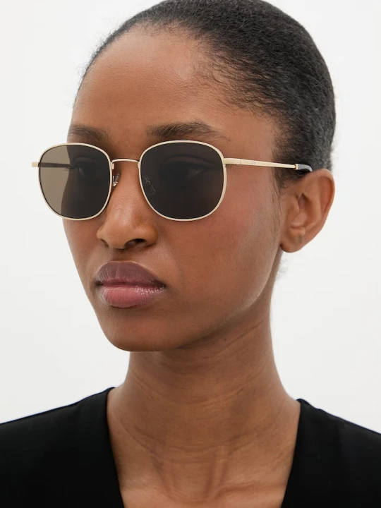 Zdjęcie produktu Jimmy Choo okulary przeciwsłoneczne damskie złoty