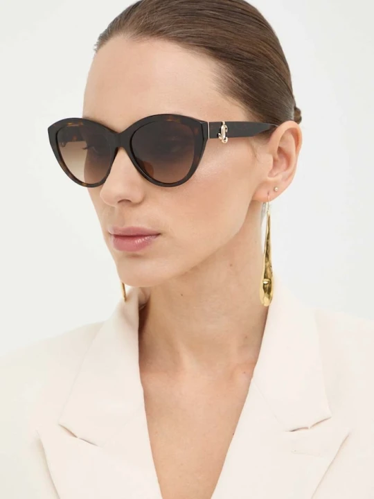 Zdjęcie produktu Jimmy Choo okulary przeciwsłoneczne brązowy