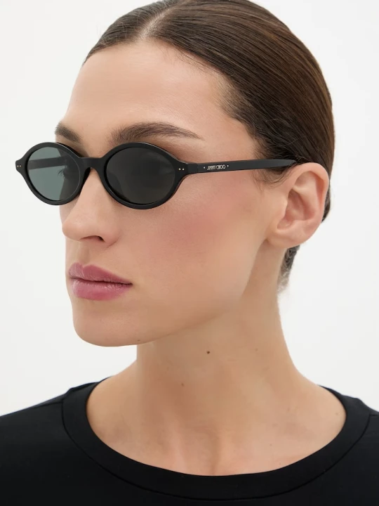 Zdjęcie produktu Jimmy Choo okulary przeciwsłoneczne okrągłe damskie czarny