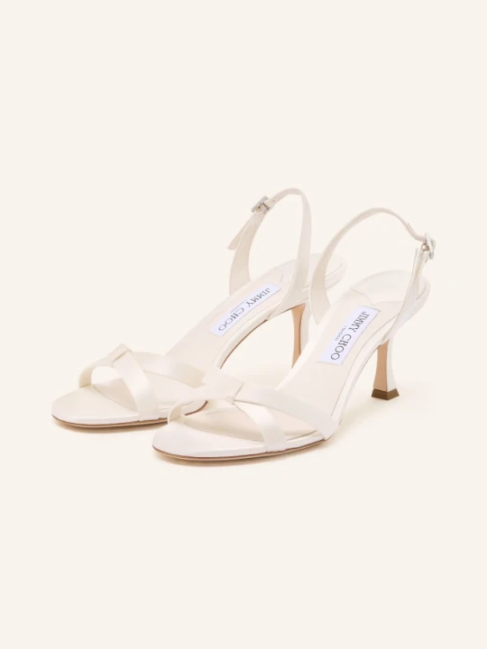 Zdjęcie produktu Jimmy Choo Sandały Elsy Z Kamieniami Ozdobnymi weiss ECRU