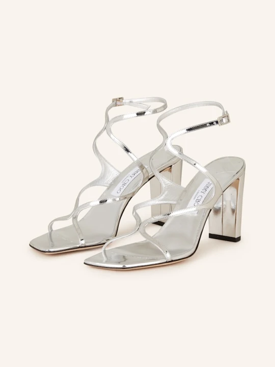 Zdjęcie produktu Jimmy Choo Sandały Na Obcasie Azie 85 silber SREBRNY