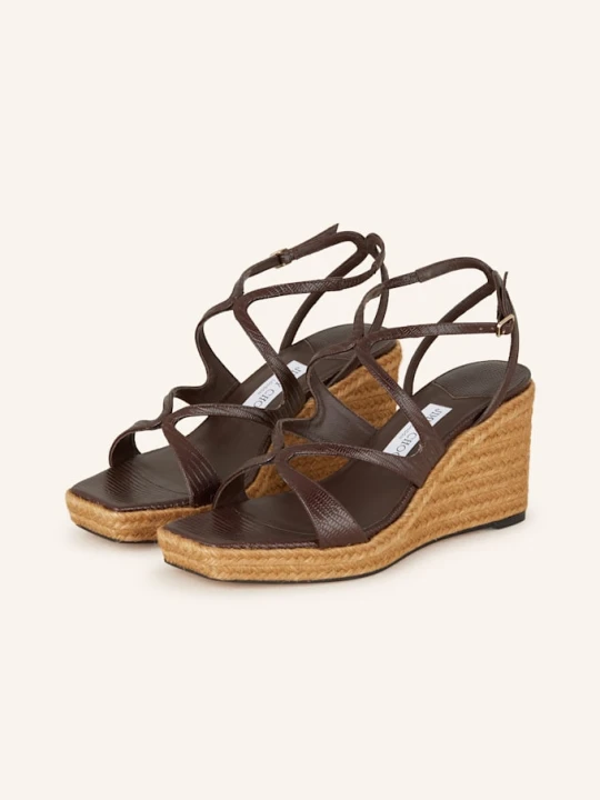 Zdjęcie produktu Jimmy Choo Sandały Na Platformie Ayla 85 braun BRĄZOWY
