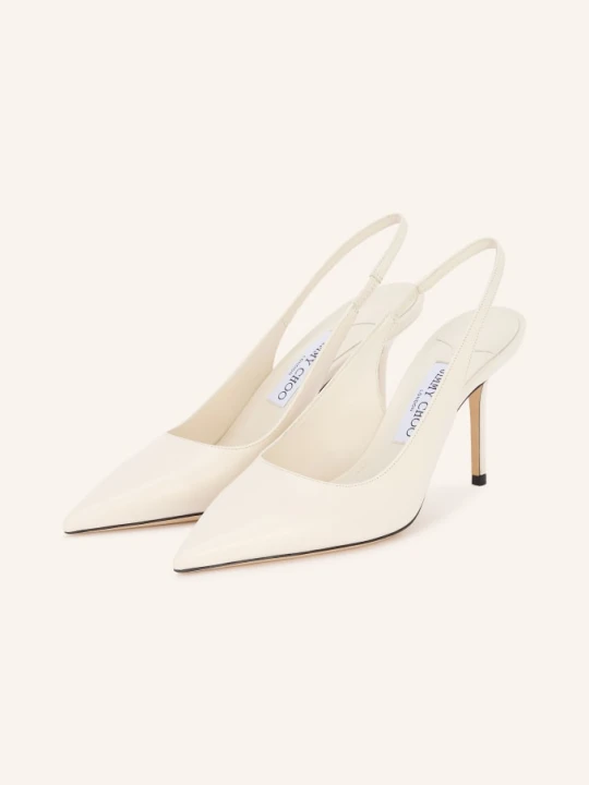Zdjęcie produktu Jimmy Choo Slingpumps Love 85 weiss KREMOWY