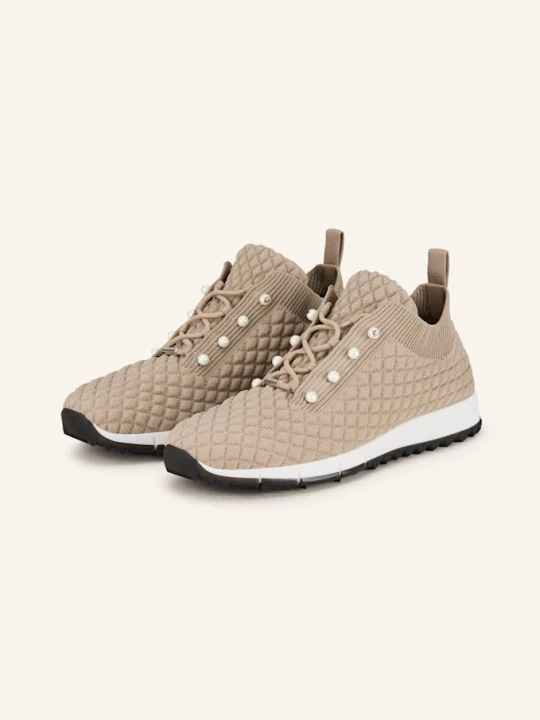 Zdjęcie produktu Jimmy Choo Sneakersy Veles Z Ozdobnymi Perełkami grau