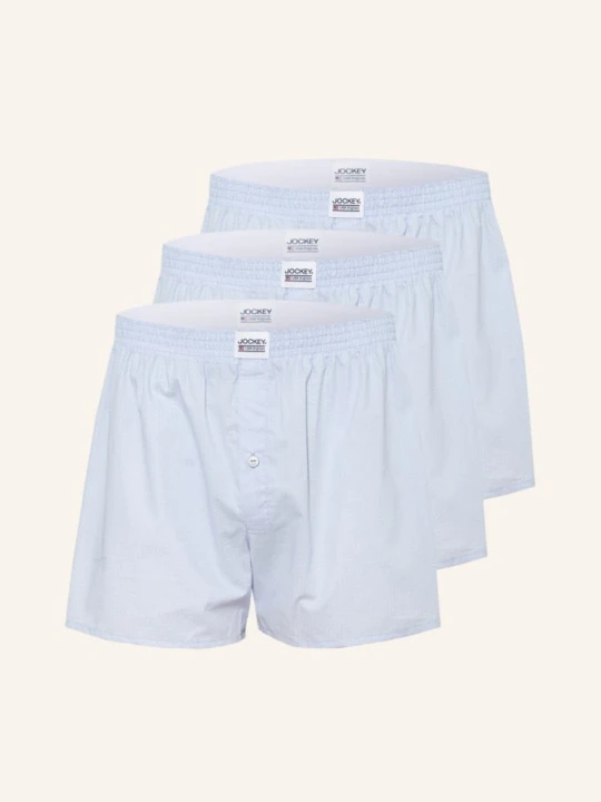 Zdjęcie produktu Jockey Bokserki Tkane, 3 Szt. blau JASNONIEBIESKI