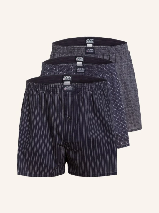 Zdjęcie produktu Jockey Bokserki Tkane, 3 Szt. blau