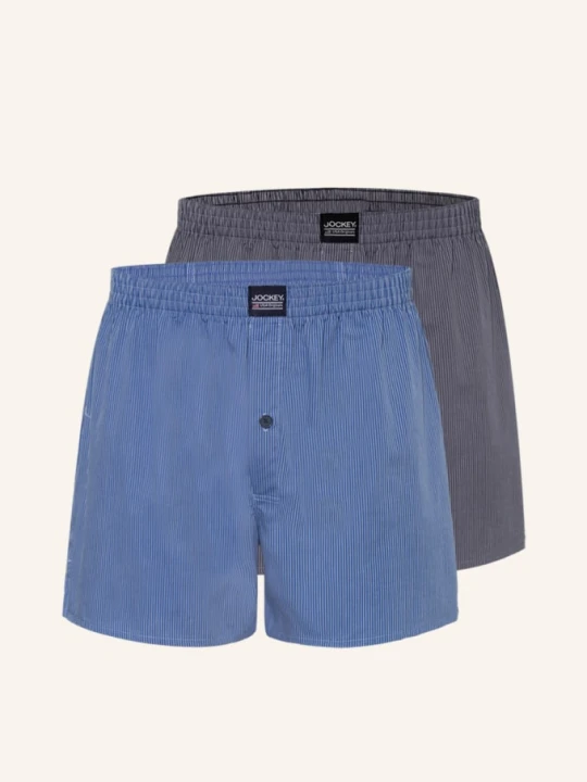 Zdjęcie produktu Jockey Bokserki Tkane Everyday Striped, 2 Szt. blau