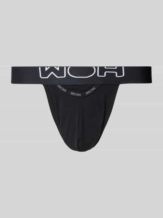 Zdjęcie produktu Jockstrapy z elastycznym pasem z logo WOH Czarny