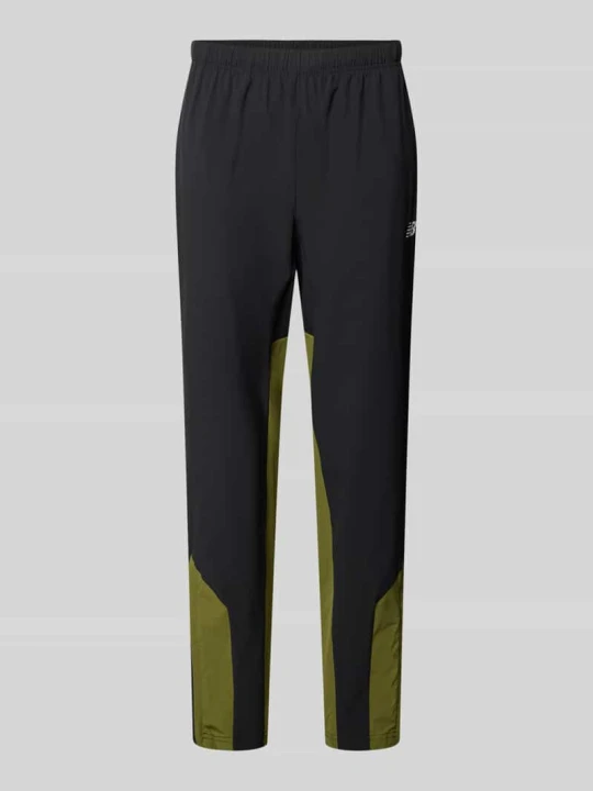Zdjęcie produktu Joggersy o kroju regular fit z logo i elastycznym paskiem w pasie New Balance Zielony