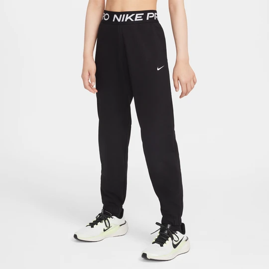 Zdjęcie produktu Joggery dla dużych dzieci (dziewcząt) Dri-FIT Nike Pro Fleece - Czerń