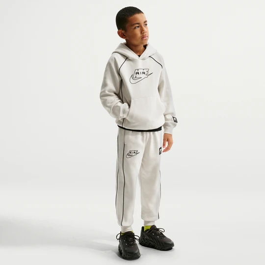 Zdjęcie produktu Joggery z dzianiny dla dużych dzieci Nike Air - Szary