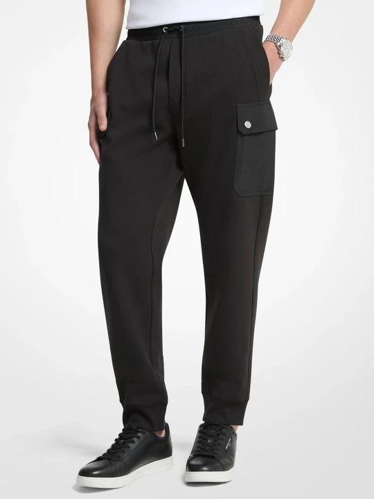 Zdjęcie produktu Joggery z mieszanki bawełny Michael Kors CZARNY (Czarny)