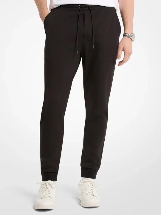 Zdjęcie produktu Joggery z mieszanki bawełny z logo Michael Kors CZARNY (Czarny)