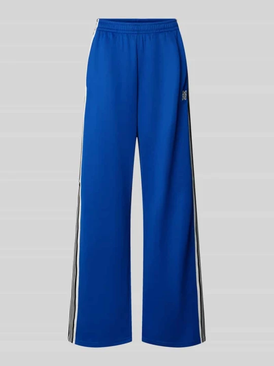 Zdjęcie produktu Jogpants w styl retro z elastycznym pasem Karo Kauer Królewski niebieski