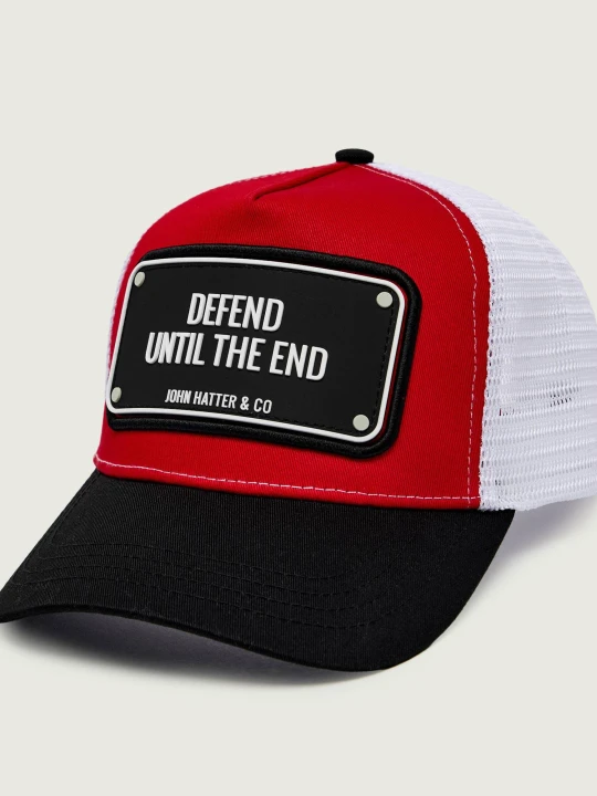 Zdjęcie produktu John Hatter Bejsbolówka DEFEND UNTIL THE END czerwony
