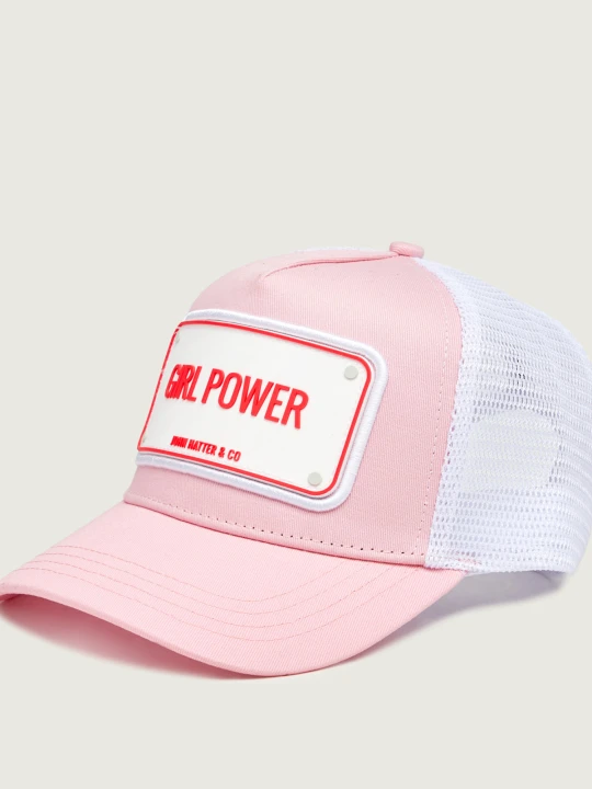 Zdjęcie produktu John Hatter Bejsbolówka Girl Power różowy