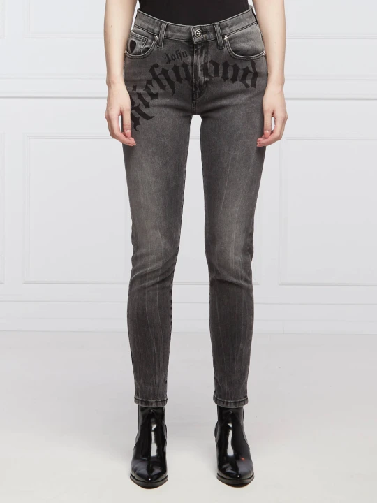 Zdjęcie produktu John Richmond Jeansy KATE | Skinny fit grafitowy