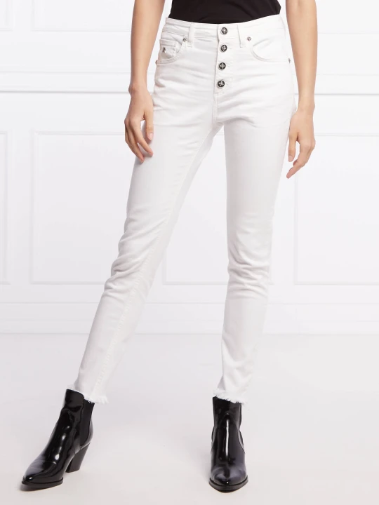 Zdjęcie produktu John Richmond Jeansy KATE | Slim Fit | high waist biały