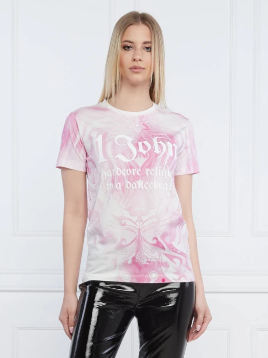 Zdjęcie produktu John Richmond T-shirt | Regular Fit różowy
