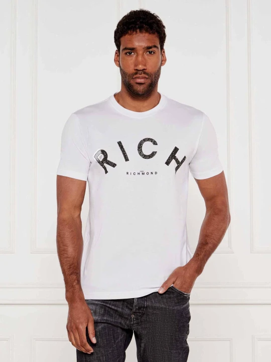 Zdjęcie produktu John Richmond T-shirt SEGIM | Regular Fit biały