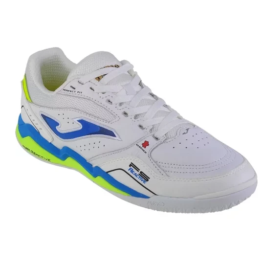 Zdjęcie produktu Joma FS Reactive 2302 IN FSW2302IN, Męskie, Białe, buty halowe - halówki, skóra licowa, rozmiar: 40